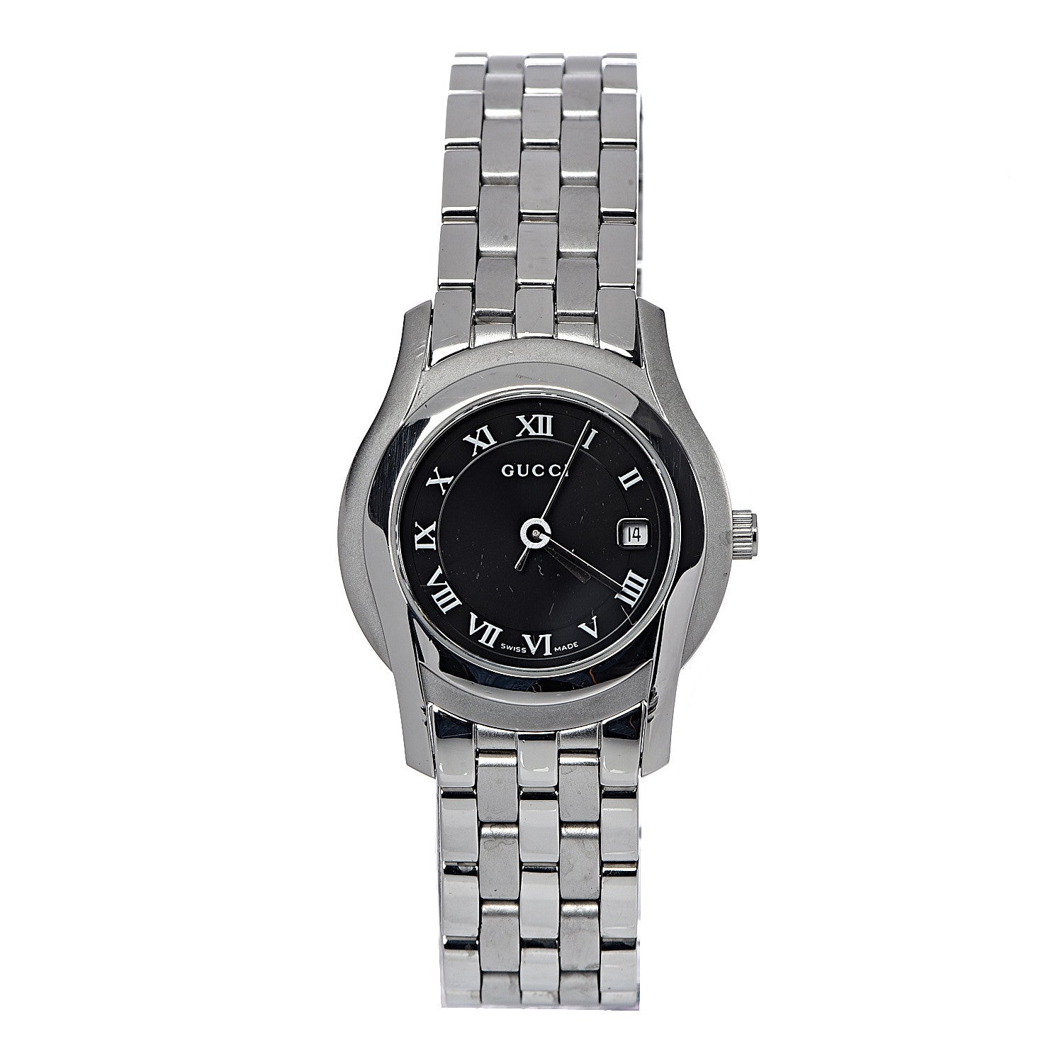 Gucci Stainless Steel 27mm 5500L Quartz Watch Black 1 of 8