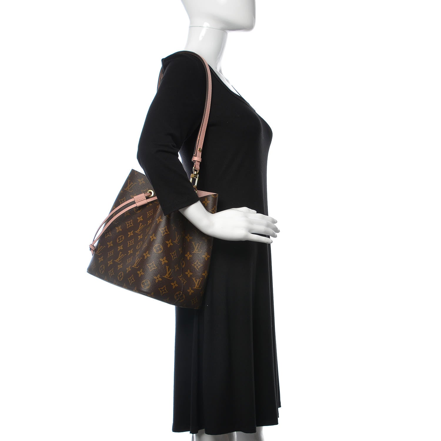 Louis Vuitton Monogram Neonoe MM Rose Poudre 2 of 14