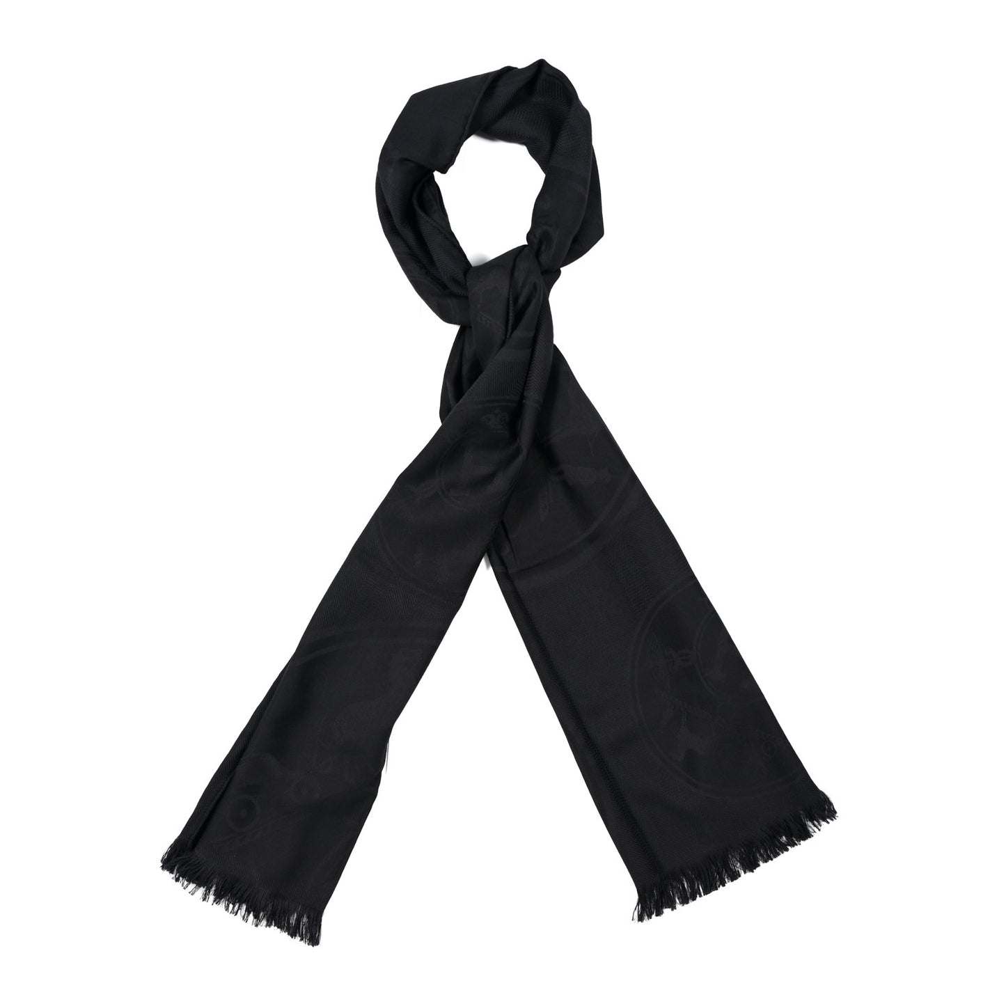 Cashmere Silk New Libris Confettis D'Ex Stole Black