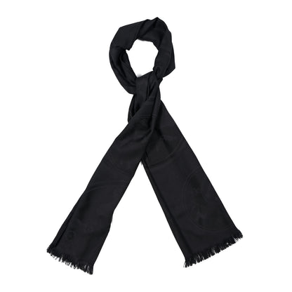 Hermes Cashmere Silk New Libris Confettis D'Ex Stole Black 1 of 3