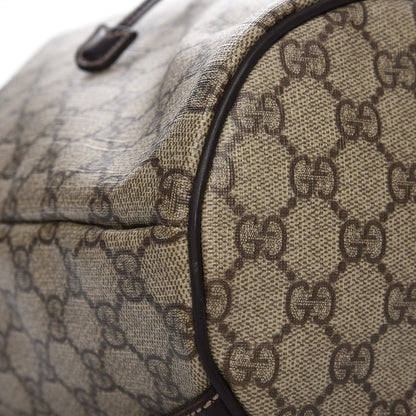 Gucci GG Supreme Monogram Drawstring Backpack Dark Brown 10 of 11