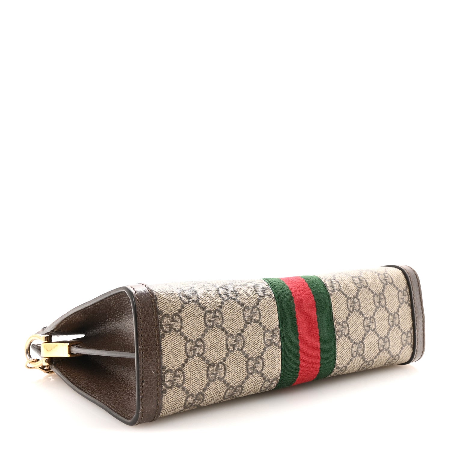 Gucci GG Supreme Monogram Web Small Ophidia Chain Shoulder Bag Brown 4 of 10