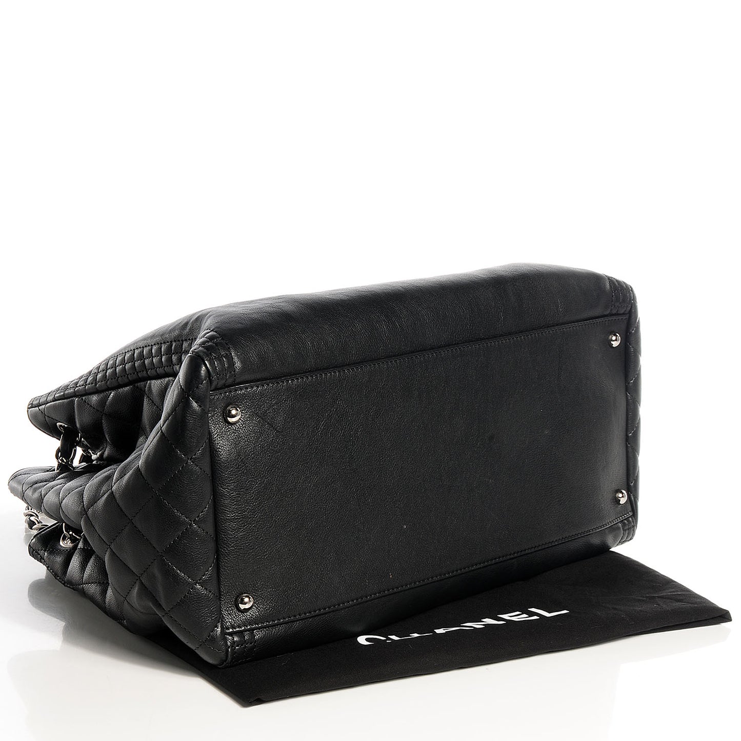 Calfskin Coco Bengal Open Accordion Tote Black