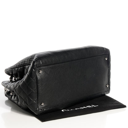 Chanel Calfskin Coco Bengal Open Accordion Tote Black 4 of 7