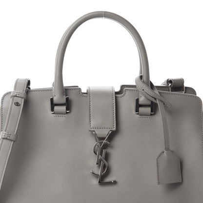 Saint Laurent Calfskin Monogram Baby Cabas Fog 11 of 11