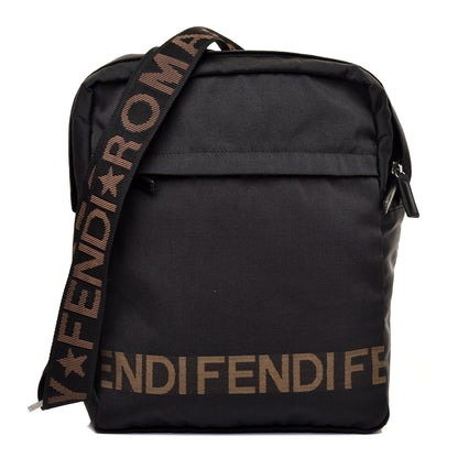 Fendi Nylon Roma 1925 Shoulder Bag Black 1 of 9