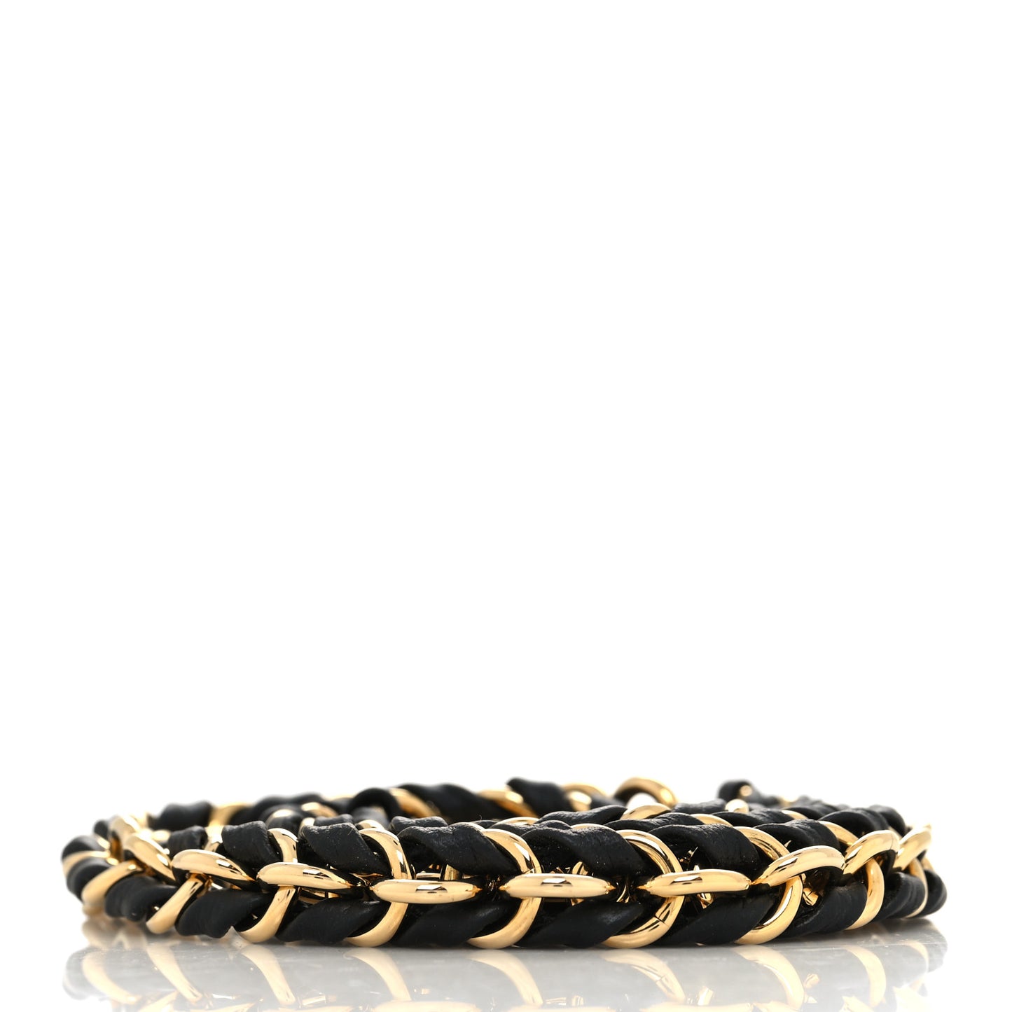 Calfskin Multi Pochette Chain Shoulder Strap Black Gold