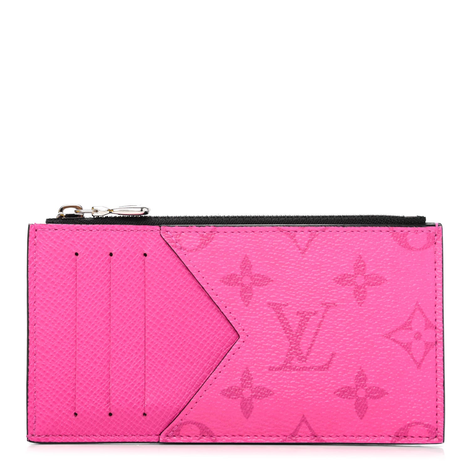 Louis Vuitton Taigarama Coin Card Holder Fuchsia 1 of 4