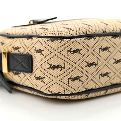 Saint Laurent Canvas Monogram All Over Camera Bag Beige 9 of 10