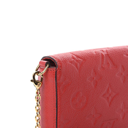 Louis Vuitton Empreinte Pochette Felicie Chain Wallet Cherry 12 of 13
