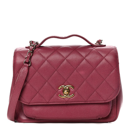 Chanel Caviar Quilted Medium Business Affinity Flap Burgundy 1 of 8