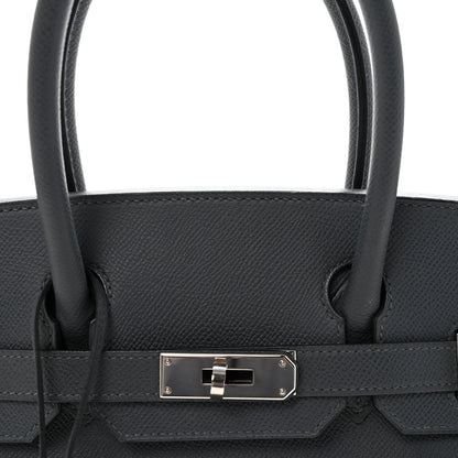 Hermes Epsom Birkin 30 Gris Misty 9 of 13