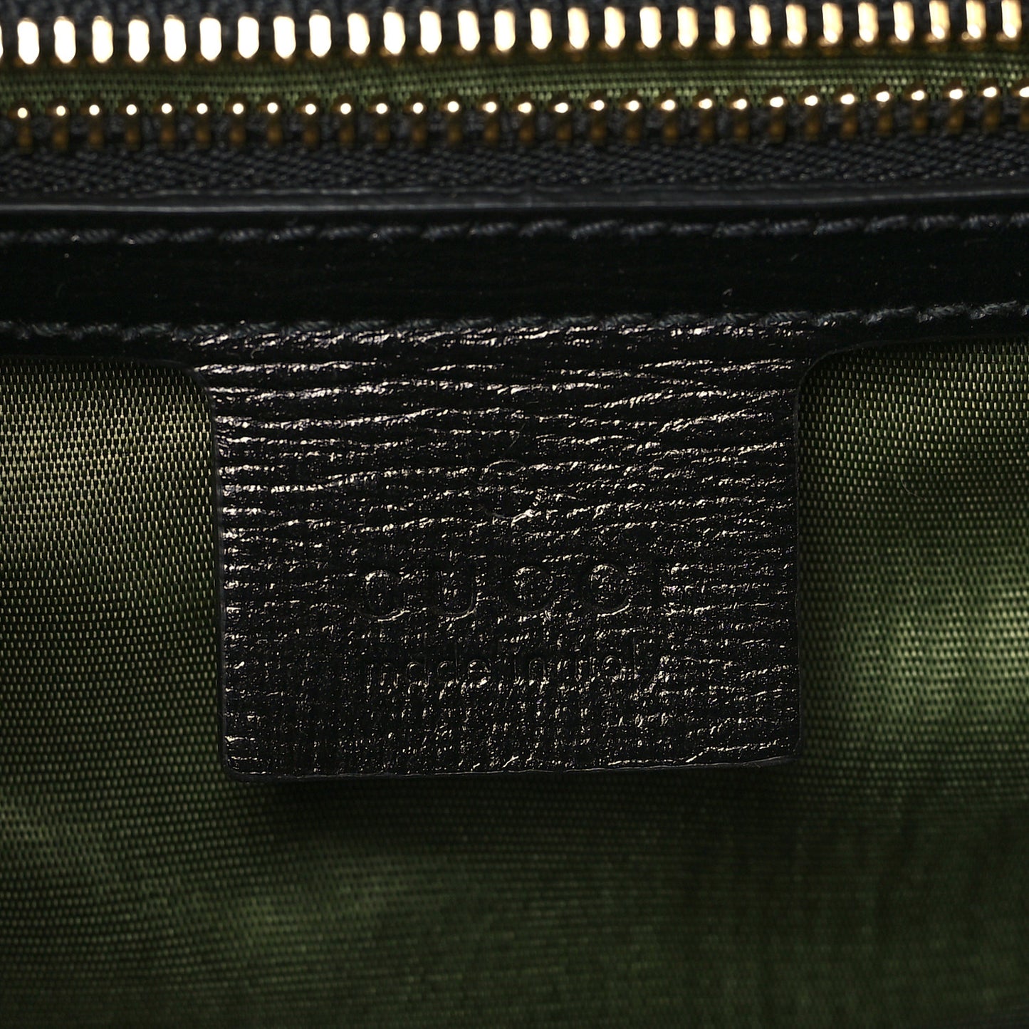 Textured Calfskin Small Torchon GG Ring Shoulder Bag Black