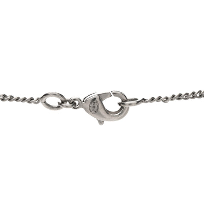 Chanel Crystal CC Bow Drop Necklace Silver 4 of 4