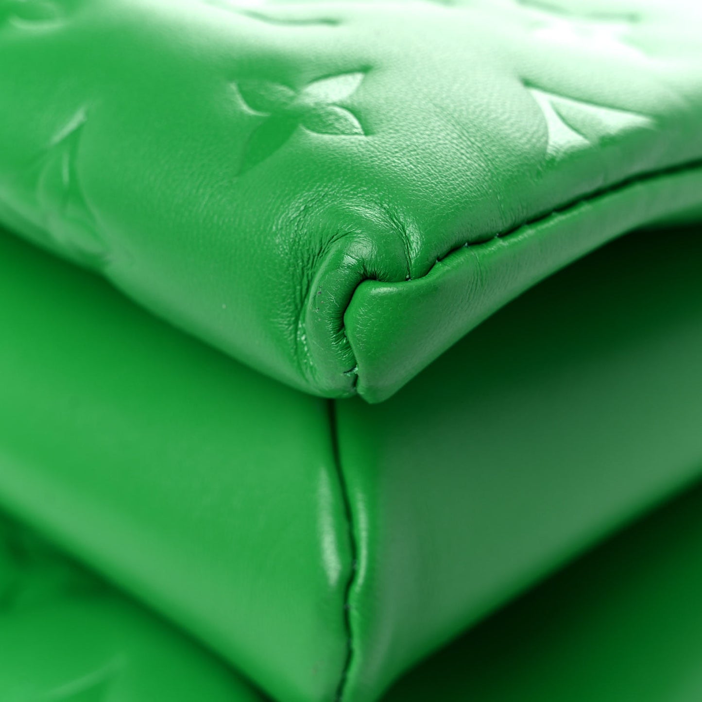 Lambskin Embossed Monogram Coussin PM LV Motion Green