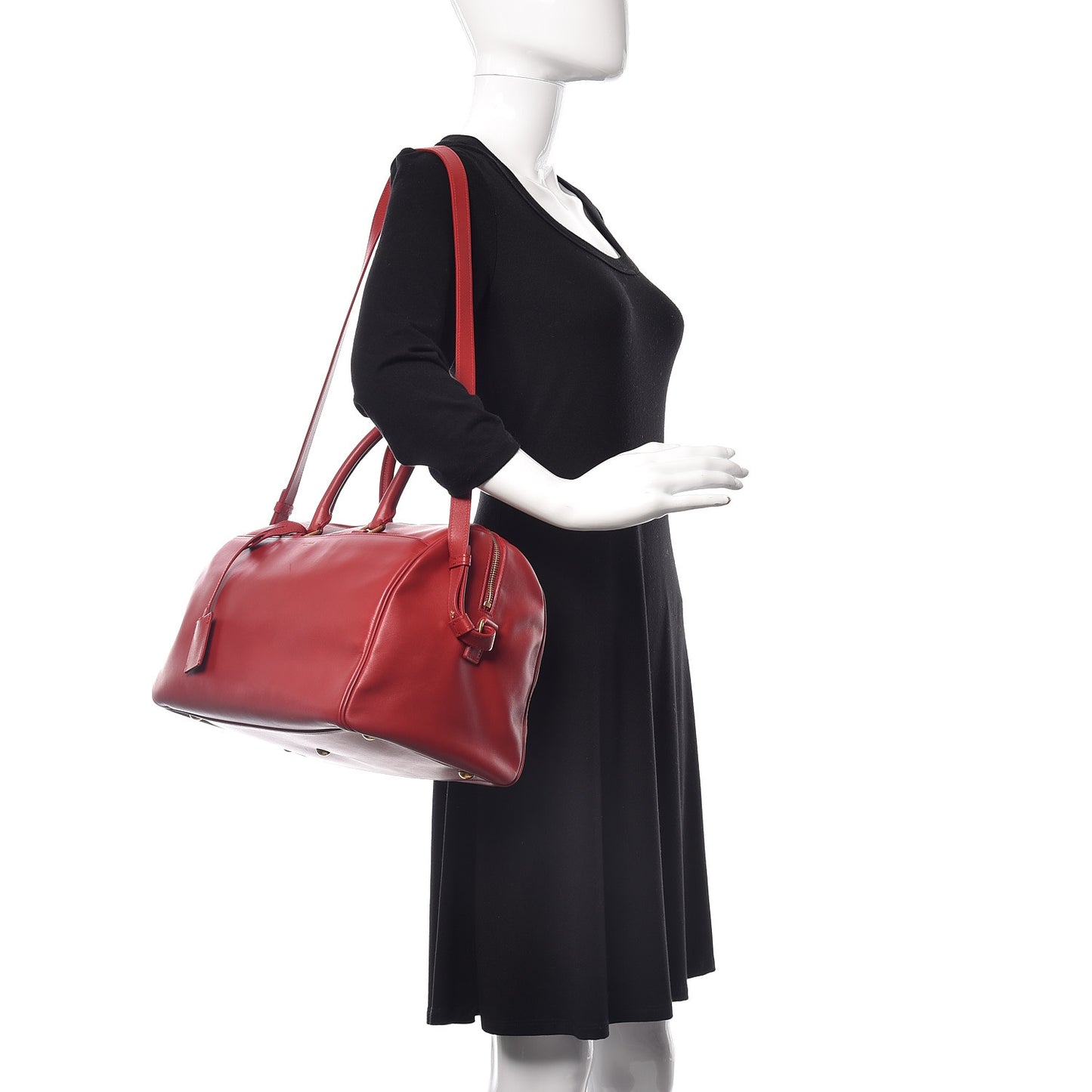 Calfskin Classic Duffle 12 Red