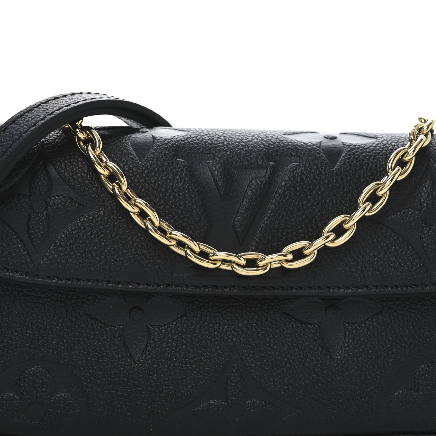 Empreinte Monogram Giant Ivy Wallet On Chain Black