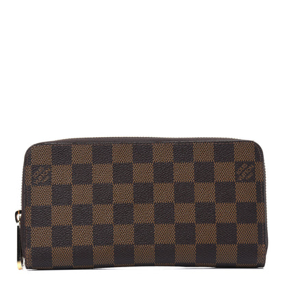 Louis Vuitton Damier Ebene Zippy Wallet Rose Ballerine 1 of 19