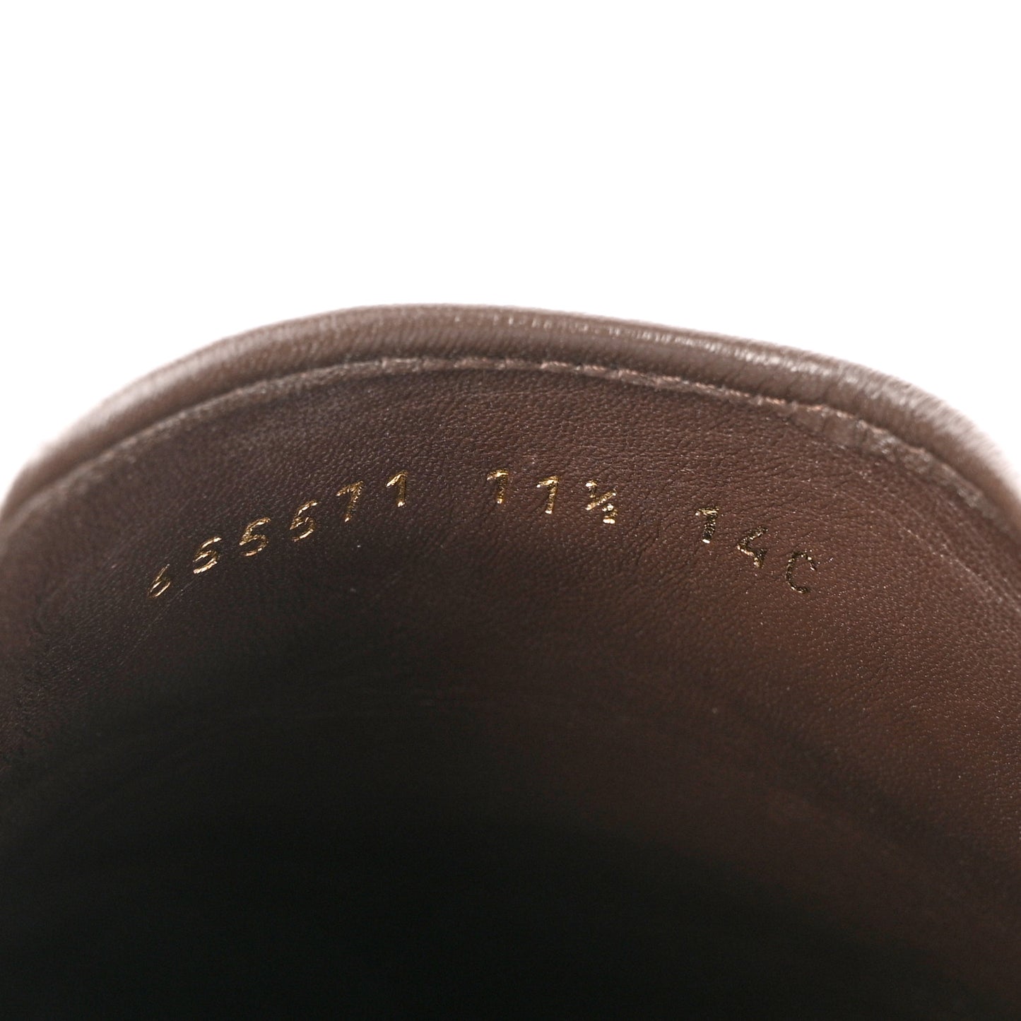 GG Supreme Monogram Granada Kid Mens Horsebit Lug Sole Mules 11.5 Beige Ebony New Acero
