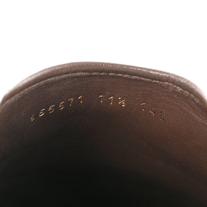 Gucci GG Supreme Monogram Granada Kid Mens Horsebit Lug Sole Mules 11.5 Beige Ebony New Acero 6 of 9