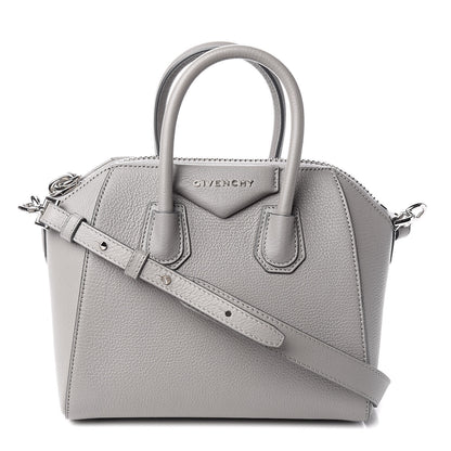 Givenchy Sugar Goatskin Mini Antigona Pearl Grey 1 of 10