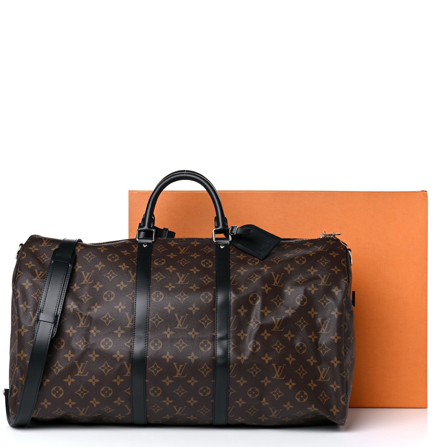 Louis Vuitton Monogram Macassar Keepall Bandouliere 55 9 of 9