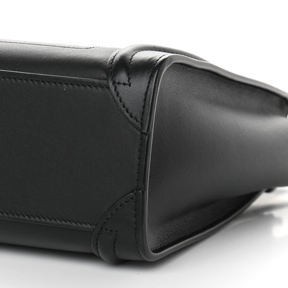 Celine Smooth Calfskin Nano Luggage Black 10 of 10