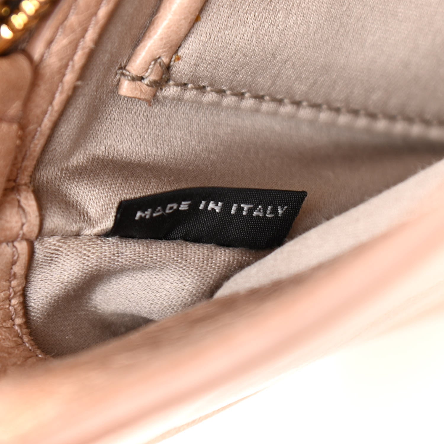 Miu Miu Vitello Lux Quilted Crossbody Cipria 7 of 12