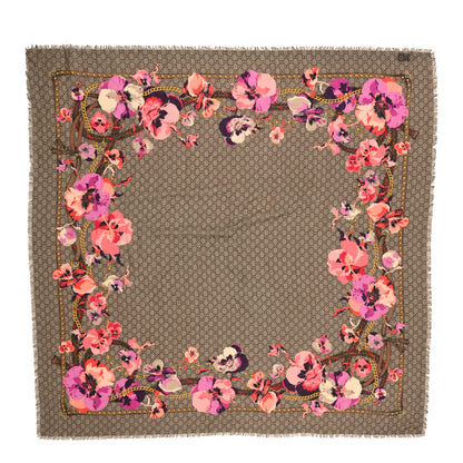 Gucci Wool Jacquard GG Monogram Big Panshie Fringe Shawl Roseate Beige 1 of 3