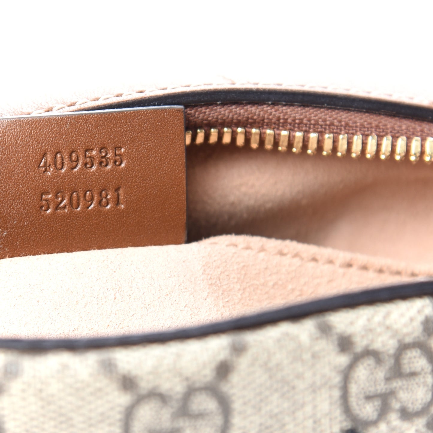 GG Supreme Monogram Bee Embroidered Mini Chain Shoulder Bag Beige Tuscany