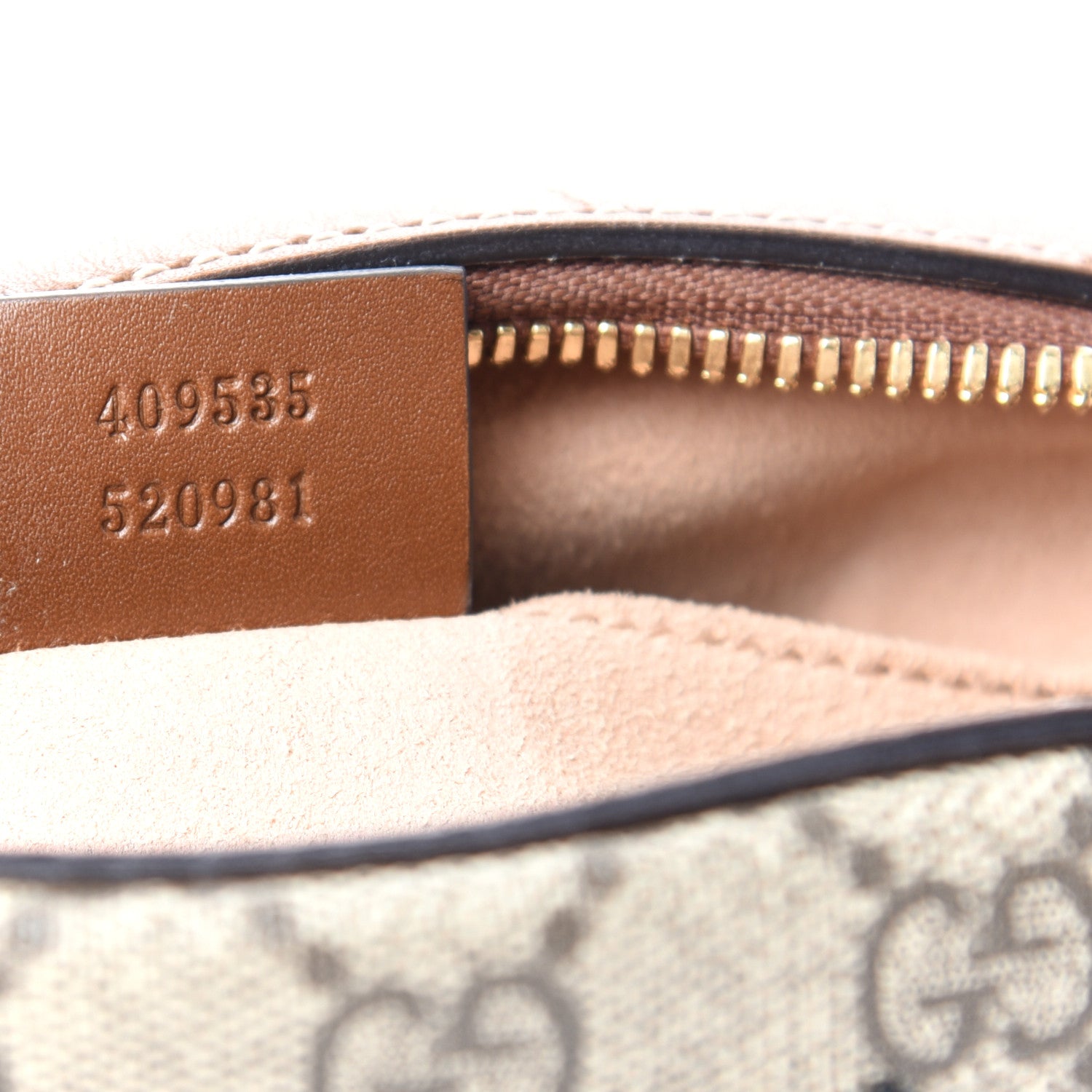 Gucci GG Supreme Monogram Bee Embroidered Mini Chain Shoulder Bag Beige Tuscany 7 of 11