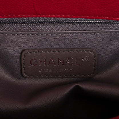 Chanel Caviar Quilted Grand Shopping Tote GST Red 6 of 7