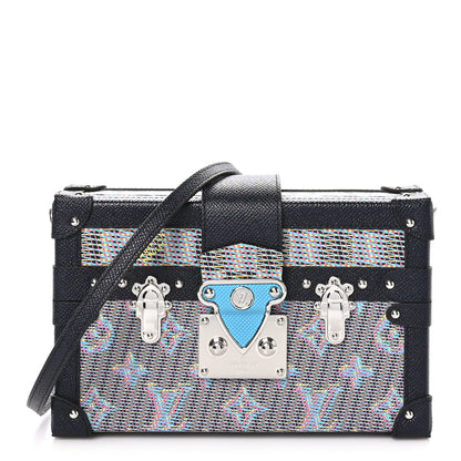 Louis Vuitton Calfskin Monogram LV Pop Petite Malle Blue 1 of 10