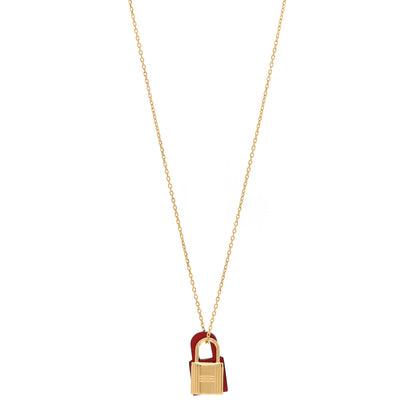 Hermes Swift Small O'Kelly Pendant Necklace Rouge De Coeur 1 of 3