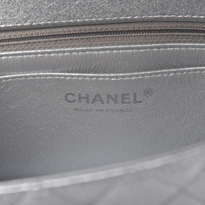 Chanel Metallic Lambskin Quilted Mini Rectangular Flap Silver 8 of 9