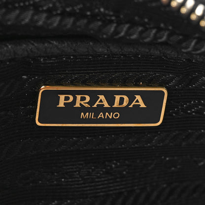 Prada Pebbled Calfskin Pochette Bag Black 5 of 7