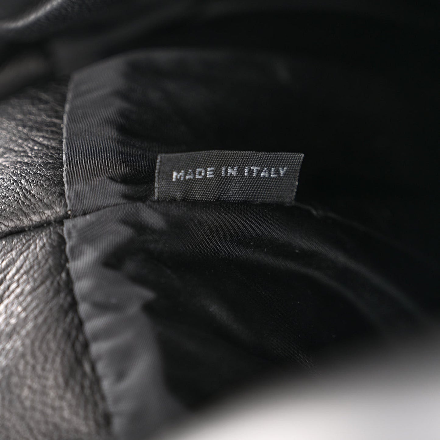 Nappa Bomber Tote Black