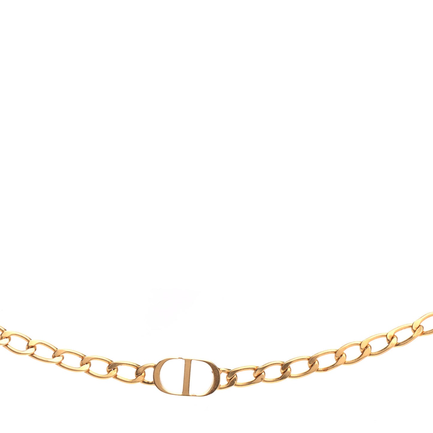 Metal Petit CD Choker Necklace Gold