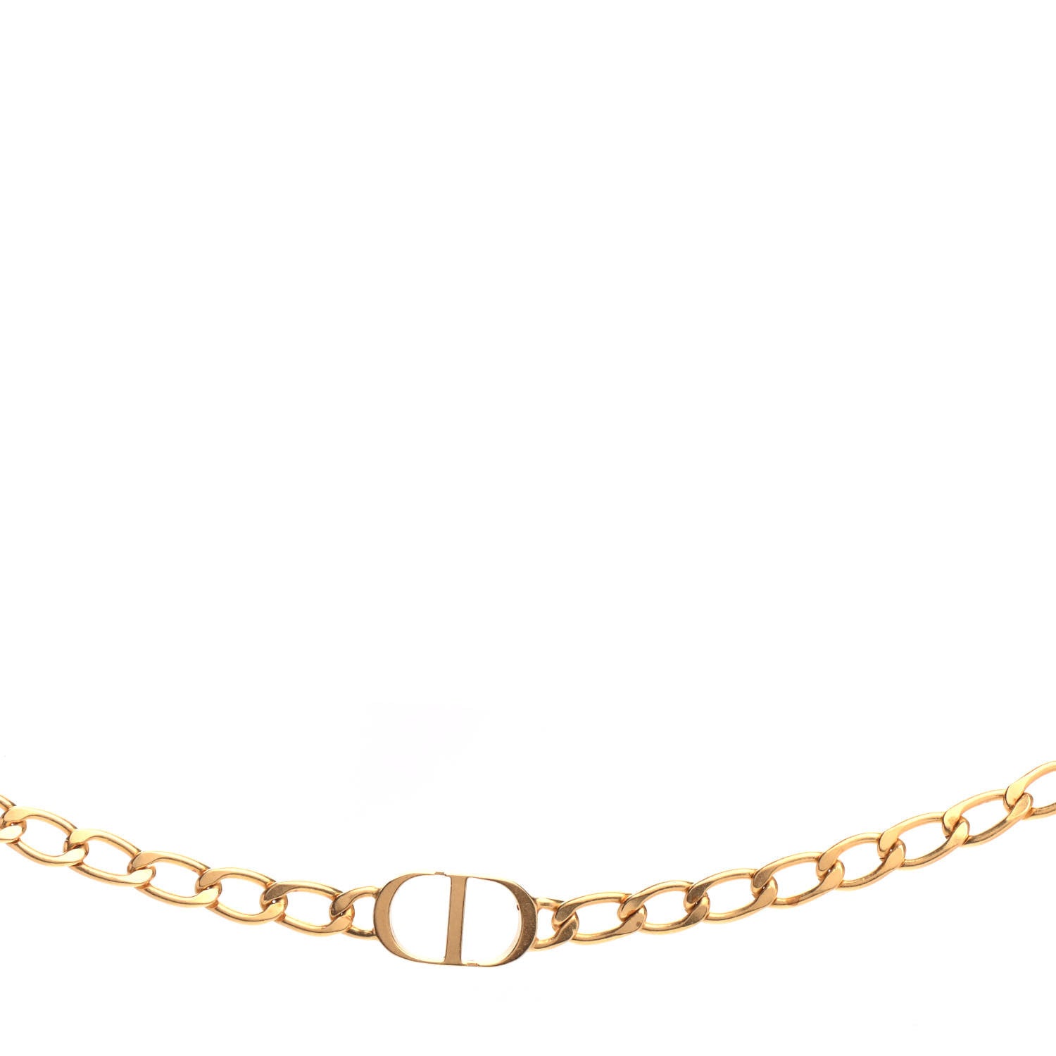 Christian Dior Metal Petit CD Choker Necklace Gold 3 of 5