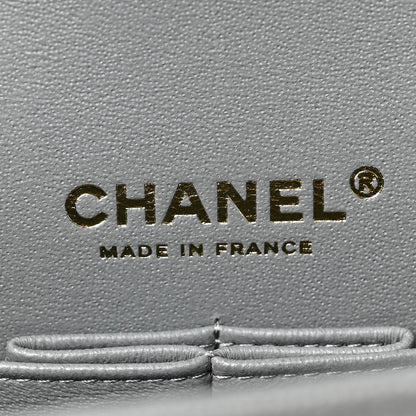 Chanel Caviar Quilted Small Double Flap Grey 6 of 9