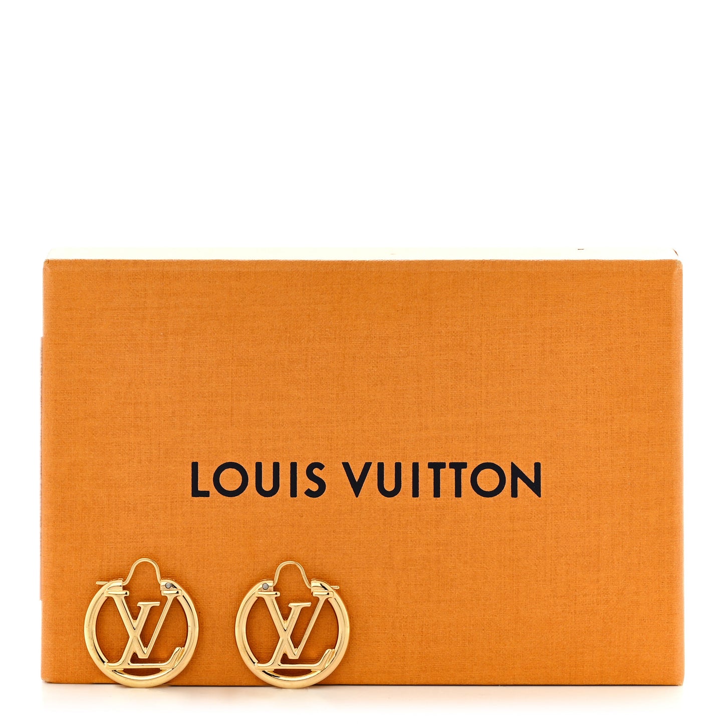 Metal Small Louise Hoop Earrings Gold