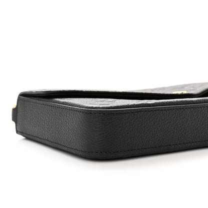 Louis Vuitton Empreinte Pochette Felicie Chain Wallet Black 9 of 11