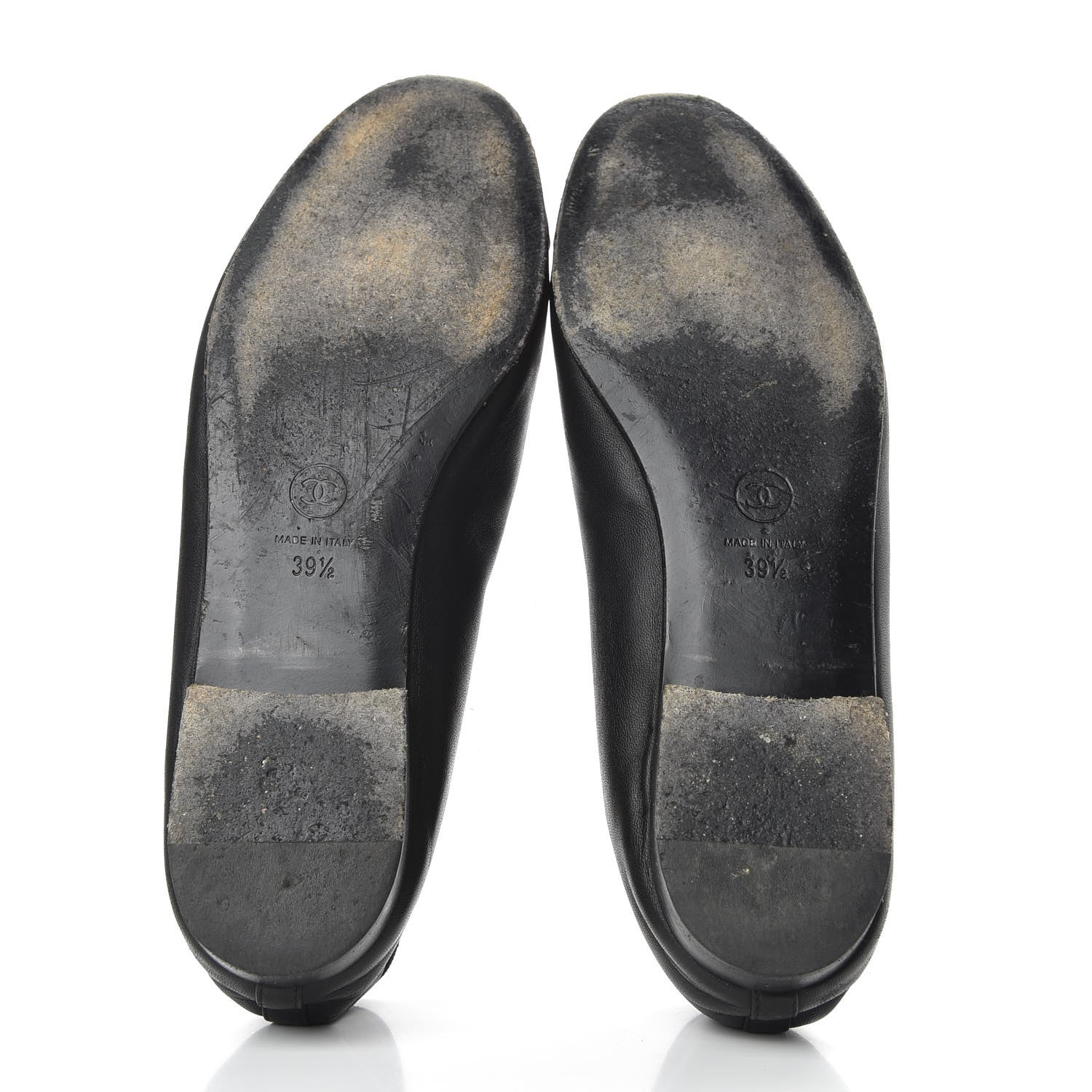 Chanel Lambskin Cap Toe Ballerina Flats 39.5 Black 5 of 10