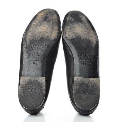 Chanel Lambskin Cap Toe Ballerina Flats 39.5 Black 5 of 10