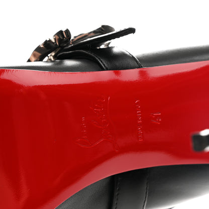 Christian Louboutin Calfskin Giddylina Booty 100 Ankle Boots 41 Black 7 of 9