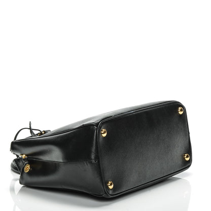 Prada Saffiano Small Galleria Double Zip Tote Black 4 of 8