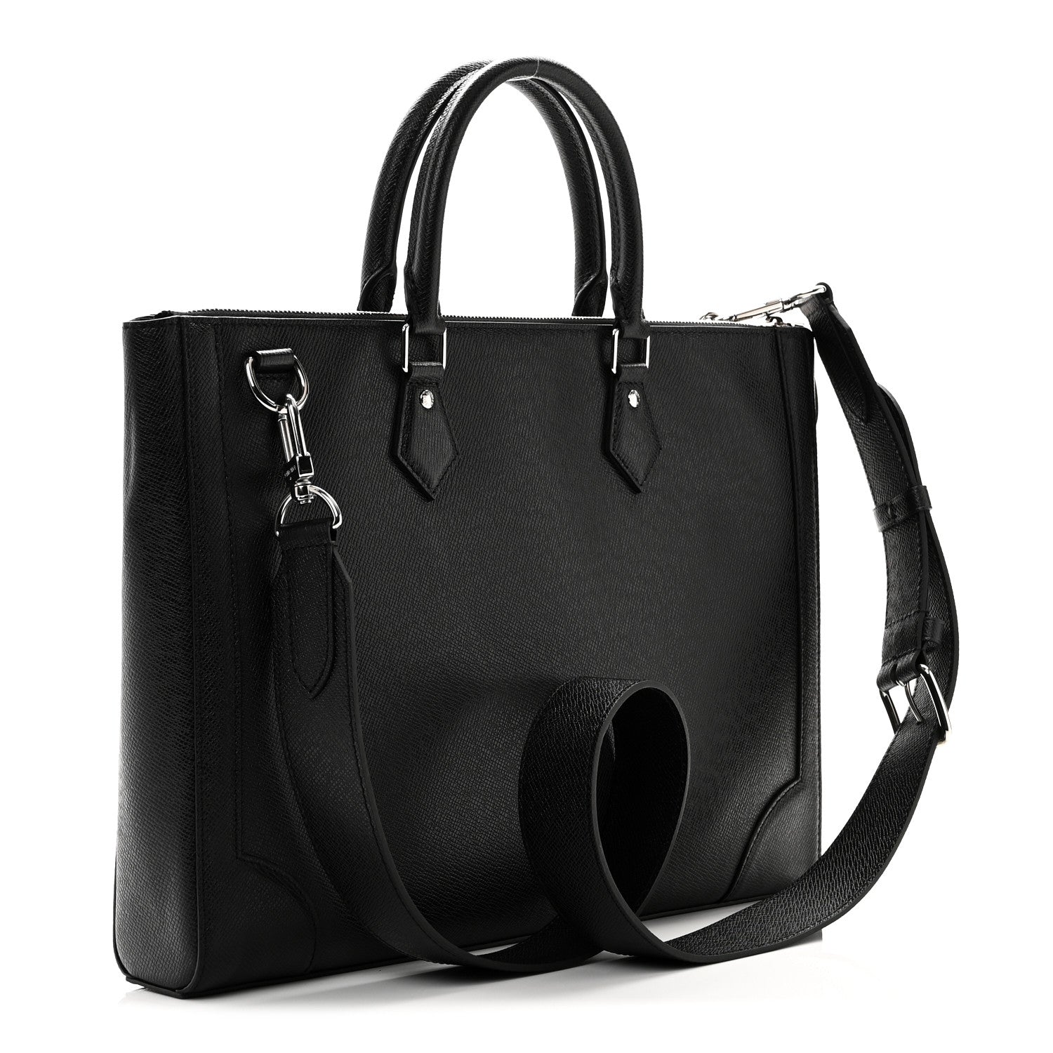 Louis Vuitton Taiga Slim Briefcase Black 3 of 9
