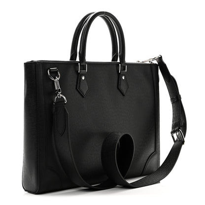 Louis Vuitton Taiga Slim Briefcase Black 3 of 9