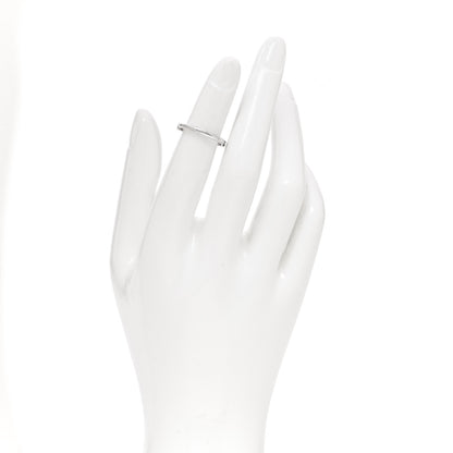 Tiffany 18K White Gold Lock Ring 50 5.5 2 of 5