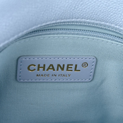 Chanel Iridescent Caviar Quilted Mini My Perfect Flap Light Blue 6 of 10